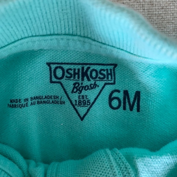 3/$30🤩Turquoise Polo onesie - Picture 2 of 2